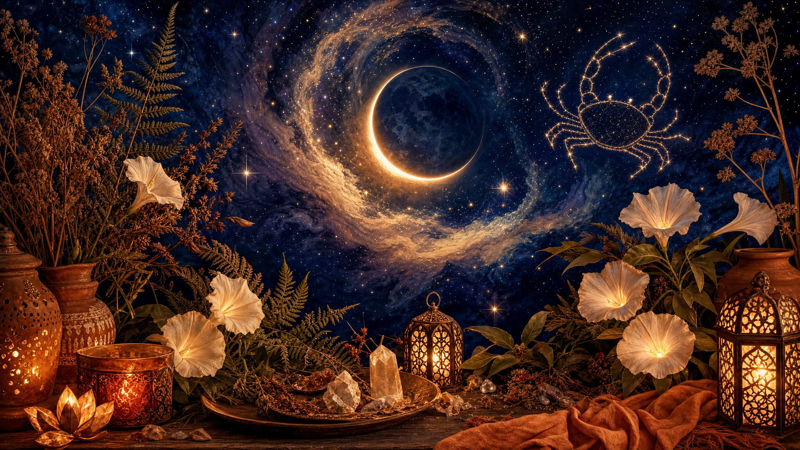 mystic moon, night sky